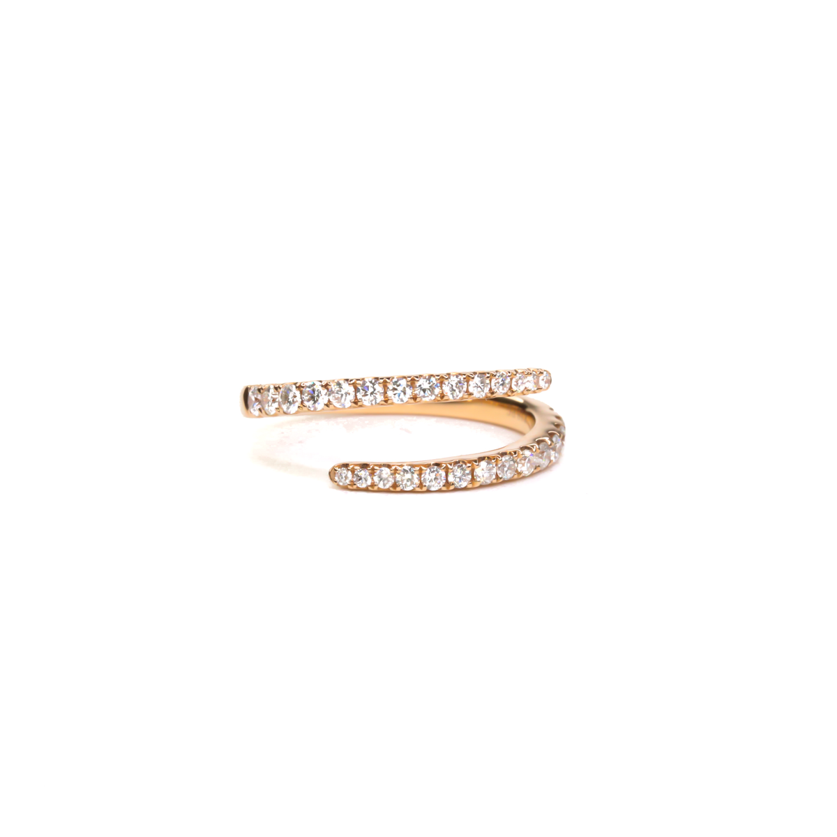 Elegant Twisted Diamond Ring