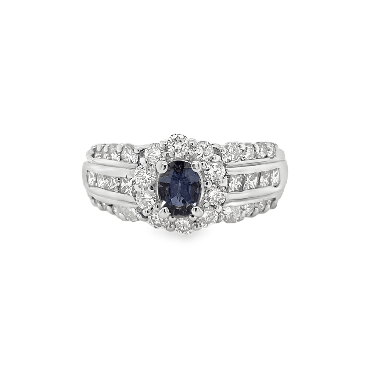 0.30ct Oval Brazil Alexandrite & Diamond Platinum Ring - Candid Japan