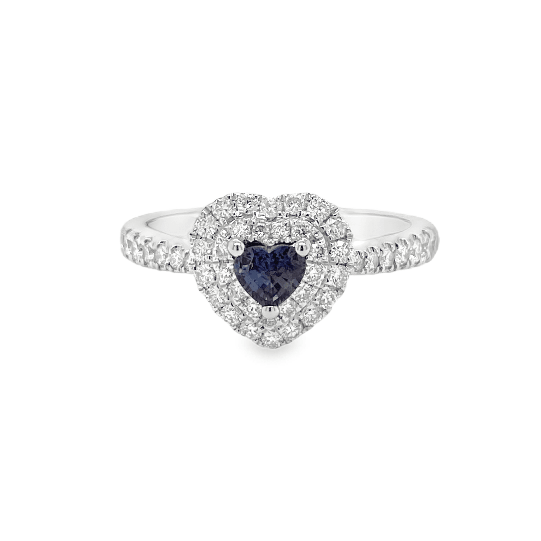 0.229ct Heart-Shaped Brazil Alexandrite & Diamond Ring - Candid Japan