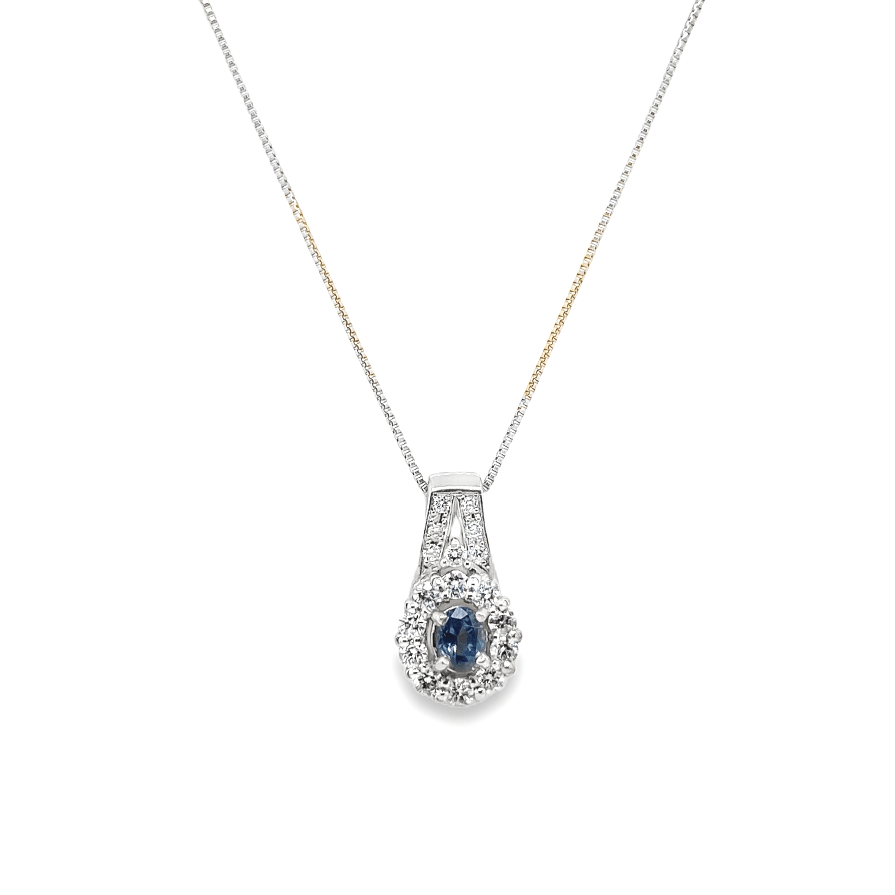 0.288ct Oval Alexandrite & Diamond Platinum Pendant - Candid Japan