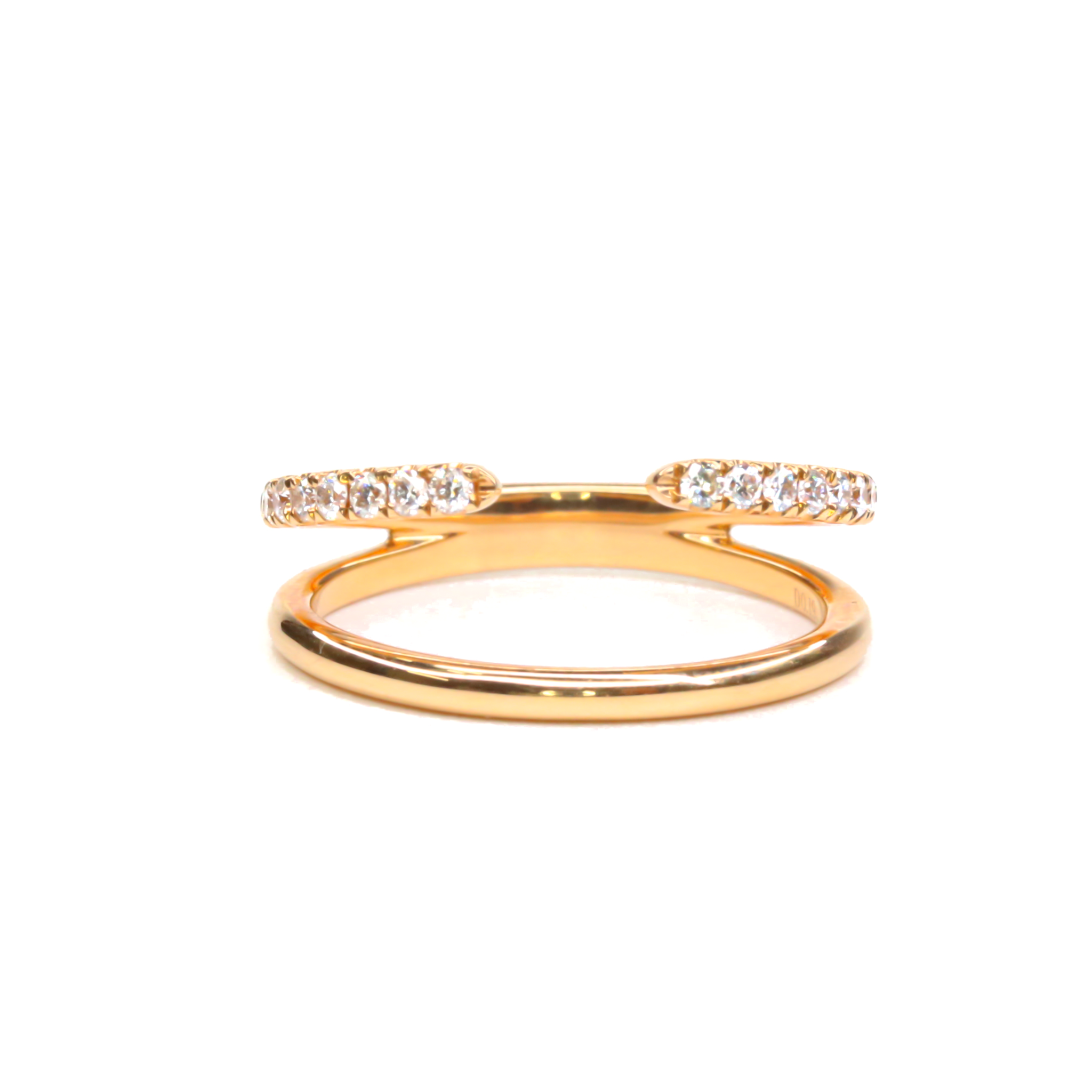 Two-Band Illusion Diamond Ring
