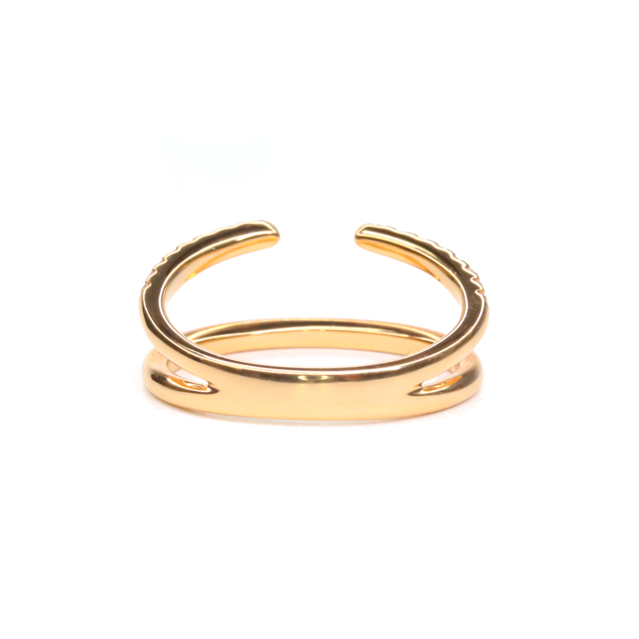 Two-Band Illusion Diamond Ring