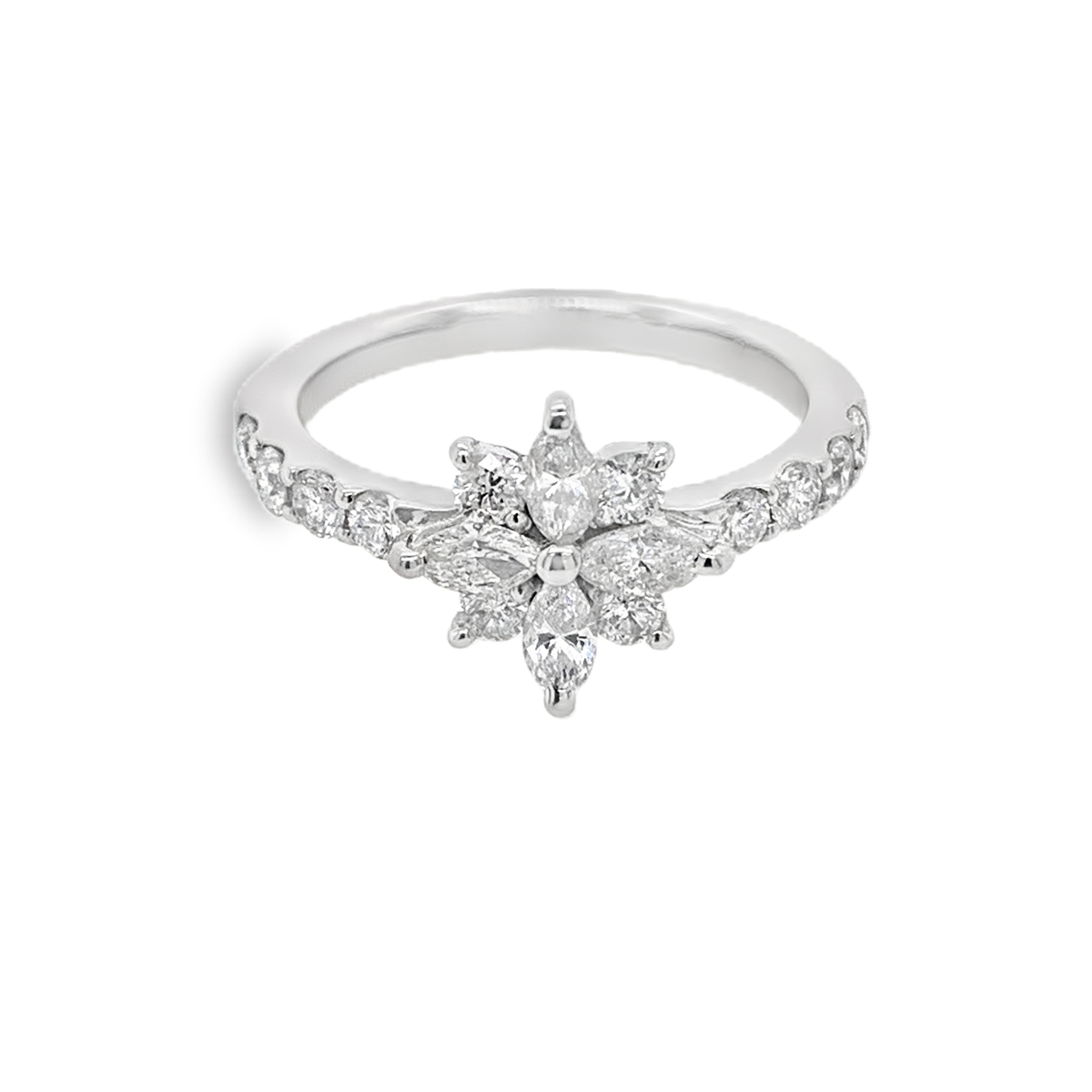 Floral Diamond Ring