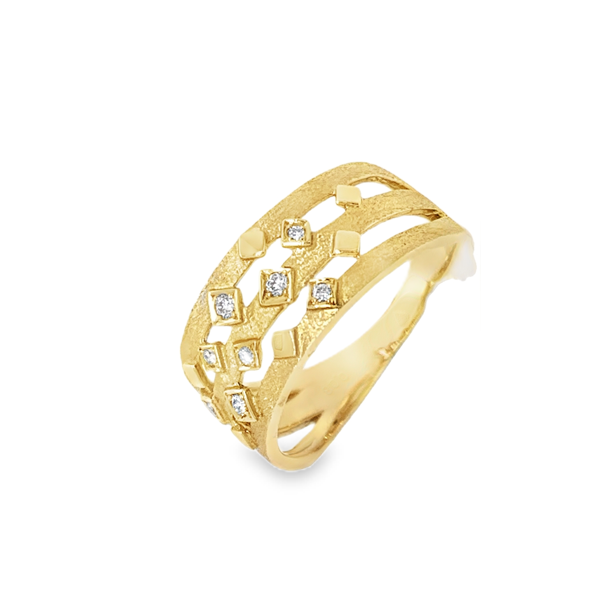 Geometric Diamond Ring