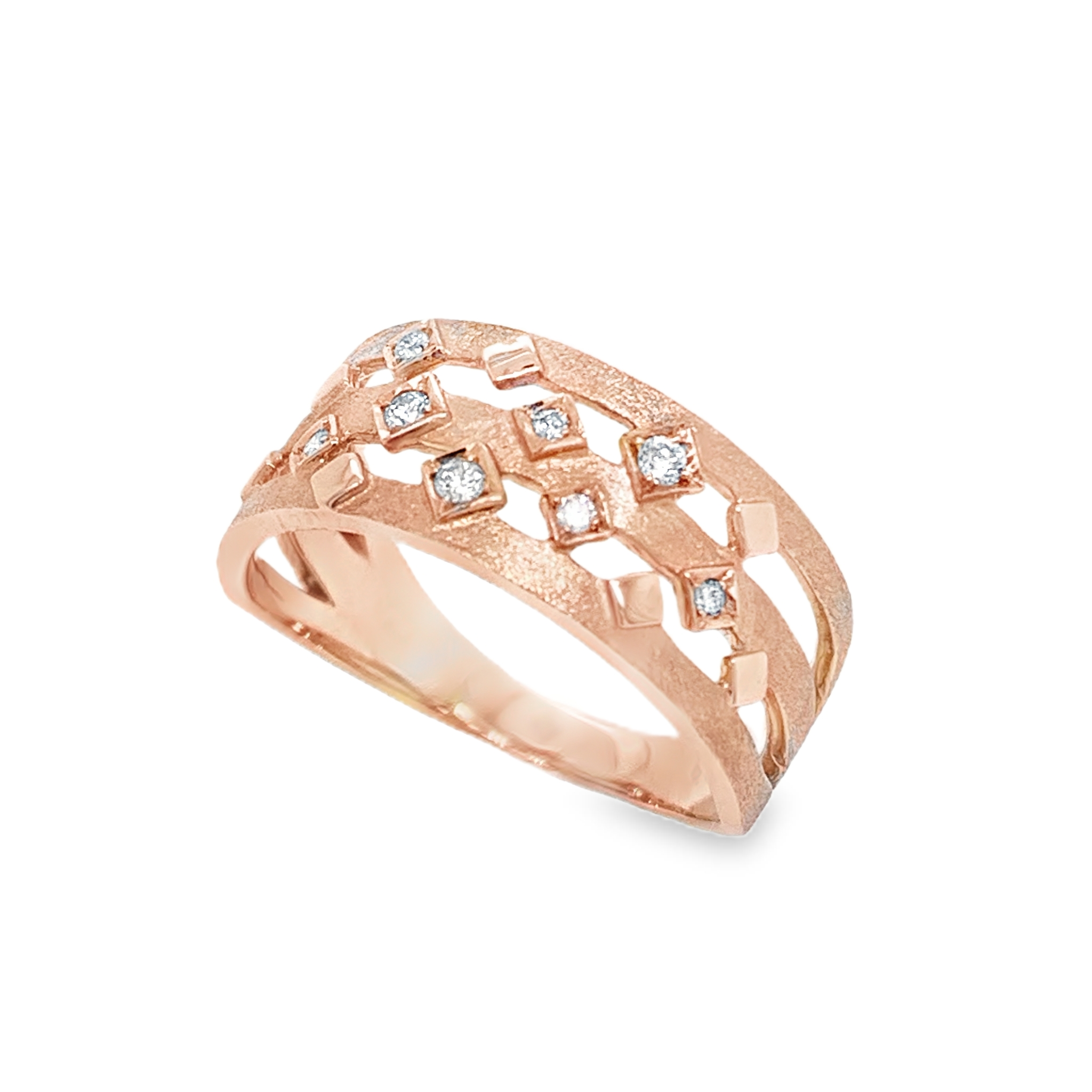 Geometric Diamond Ring