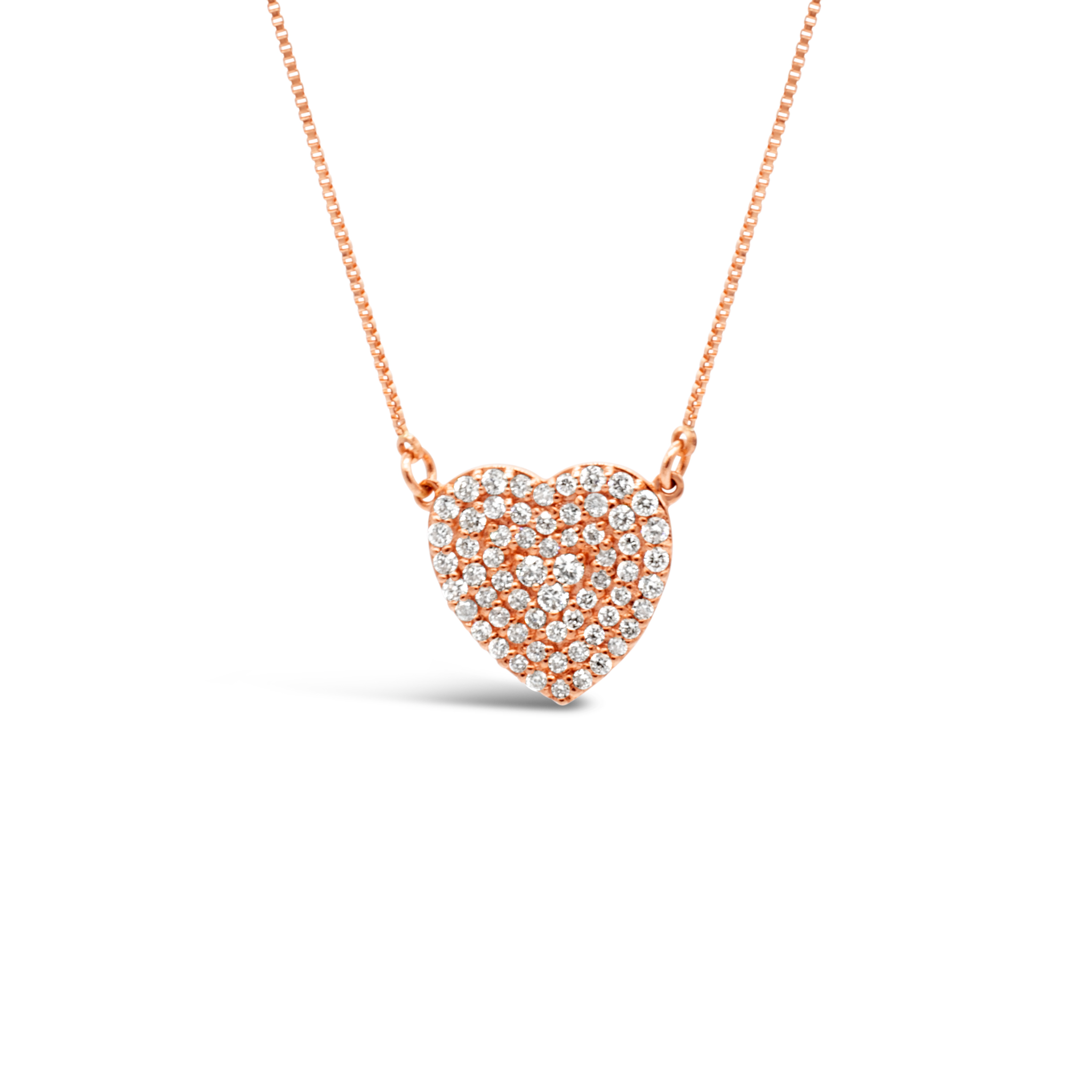 Heart-Shaped Diamond Pendant