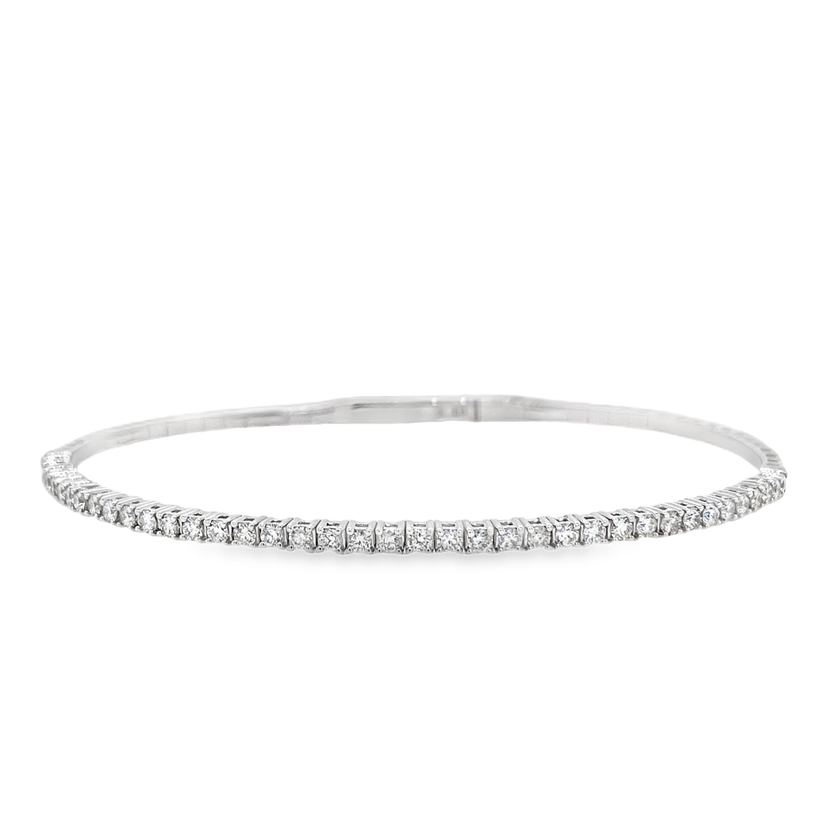 Flexible 0.90CT Diamond Bangle