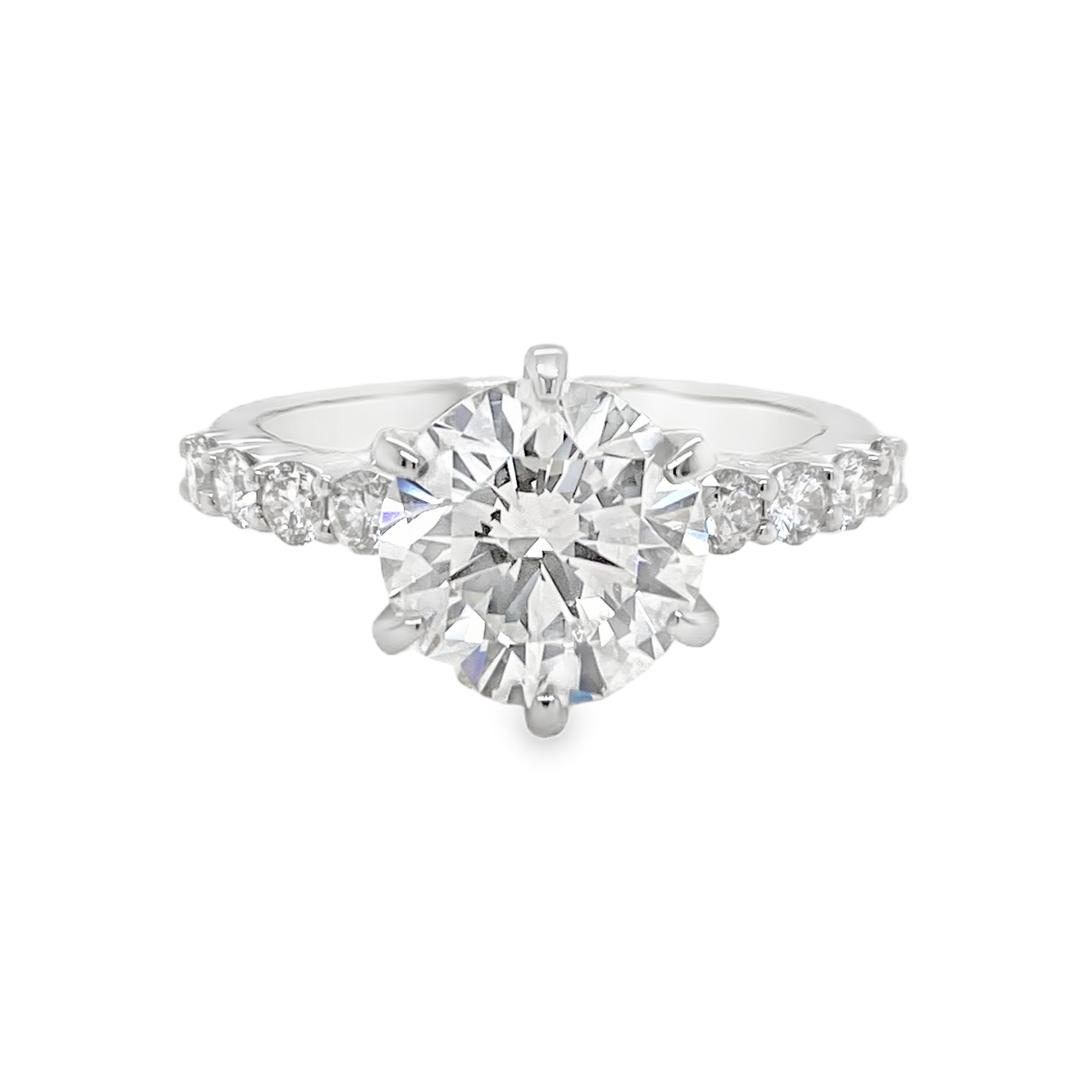 3ct Round Brilliant Diamond Halo Ring