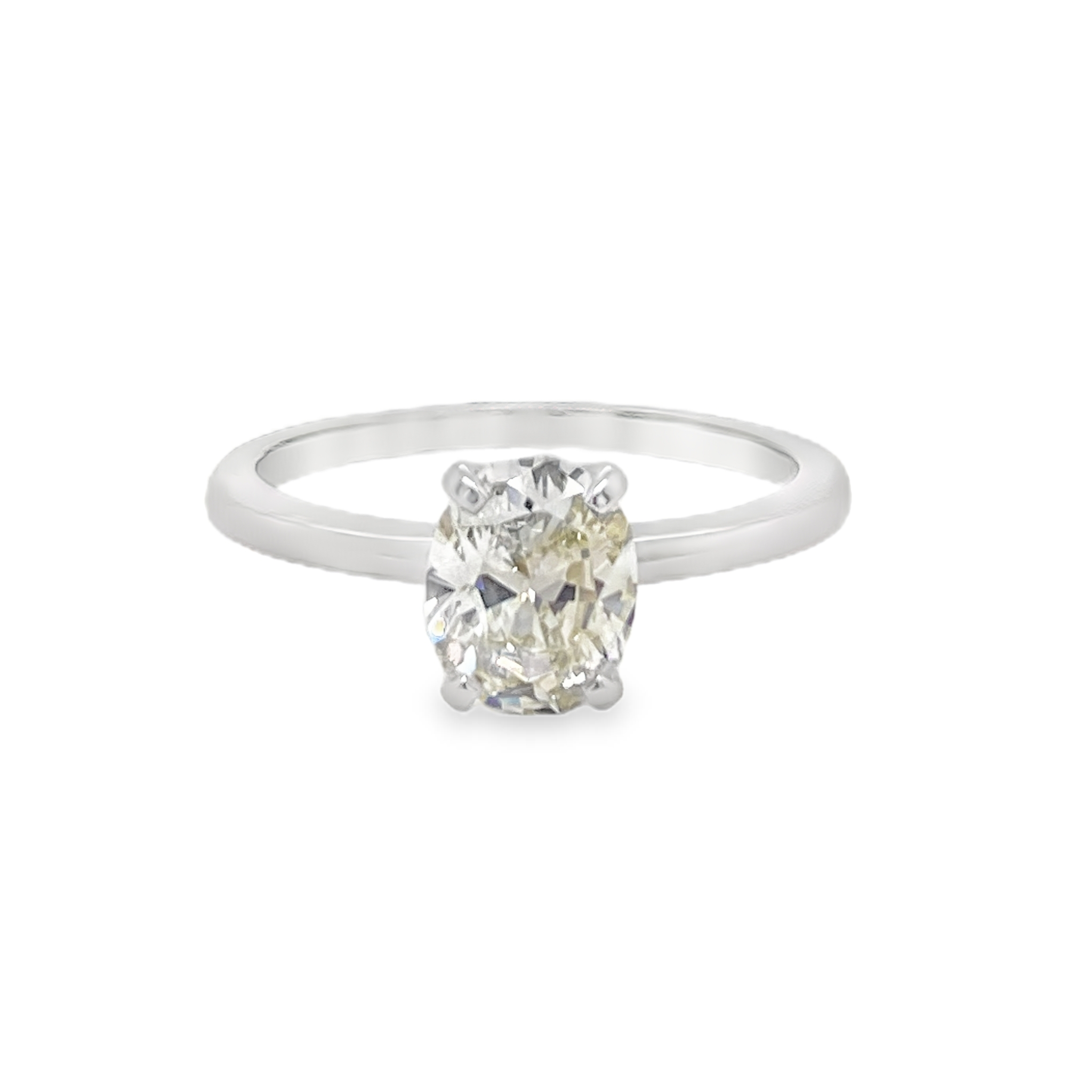 1ct Oval Diamond Solitaire Ring