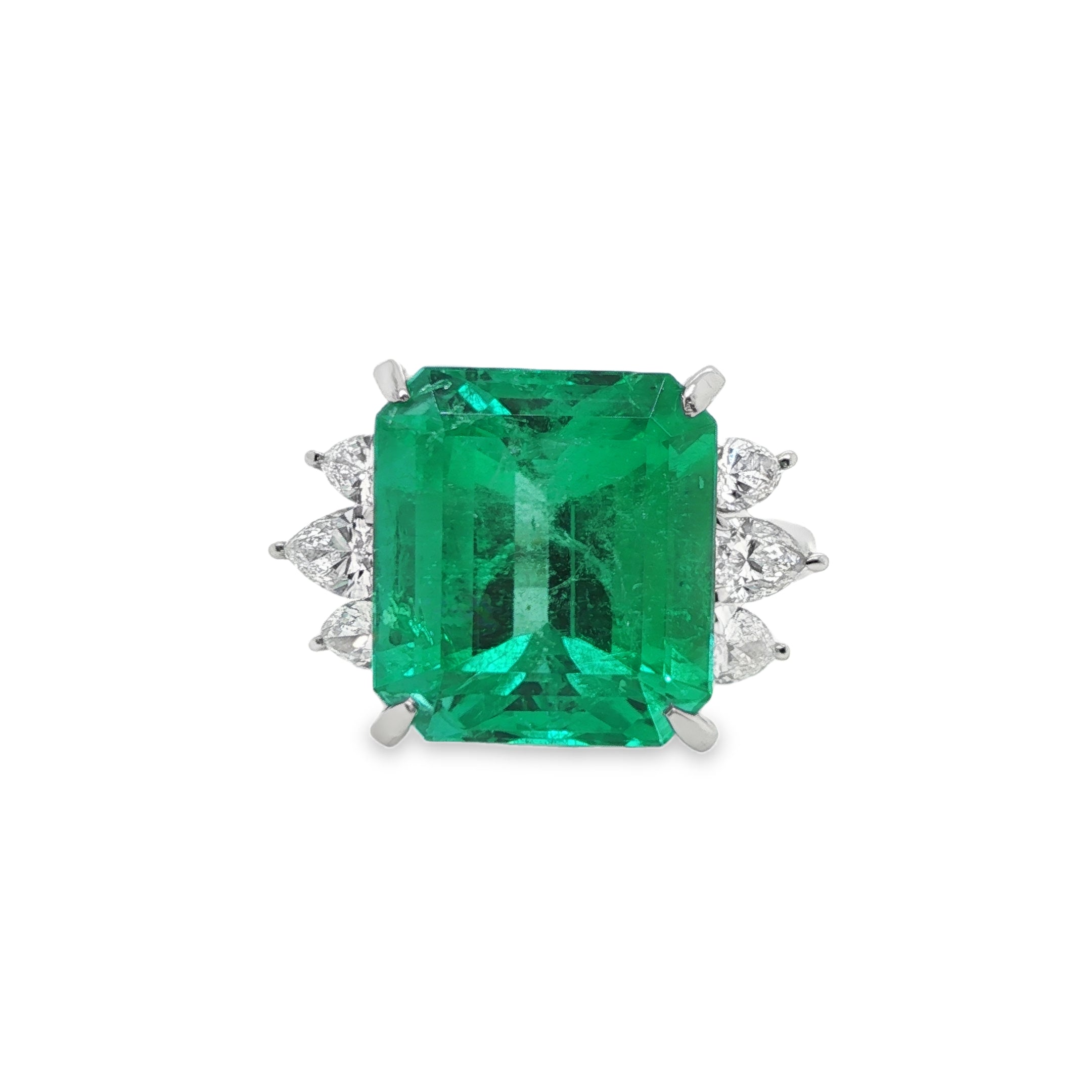 9.90ct Colombian Emerald Octagonal Ring