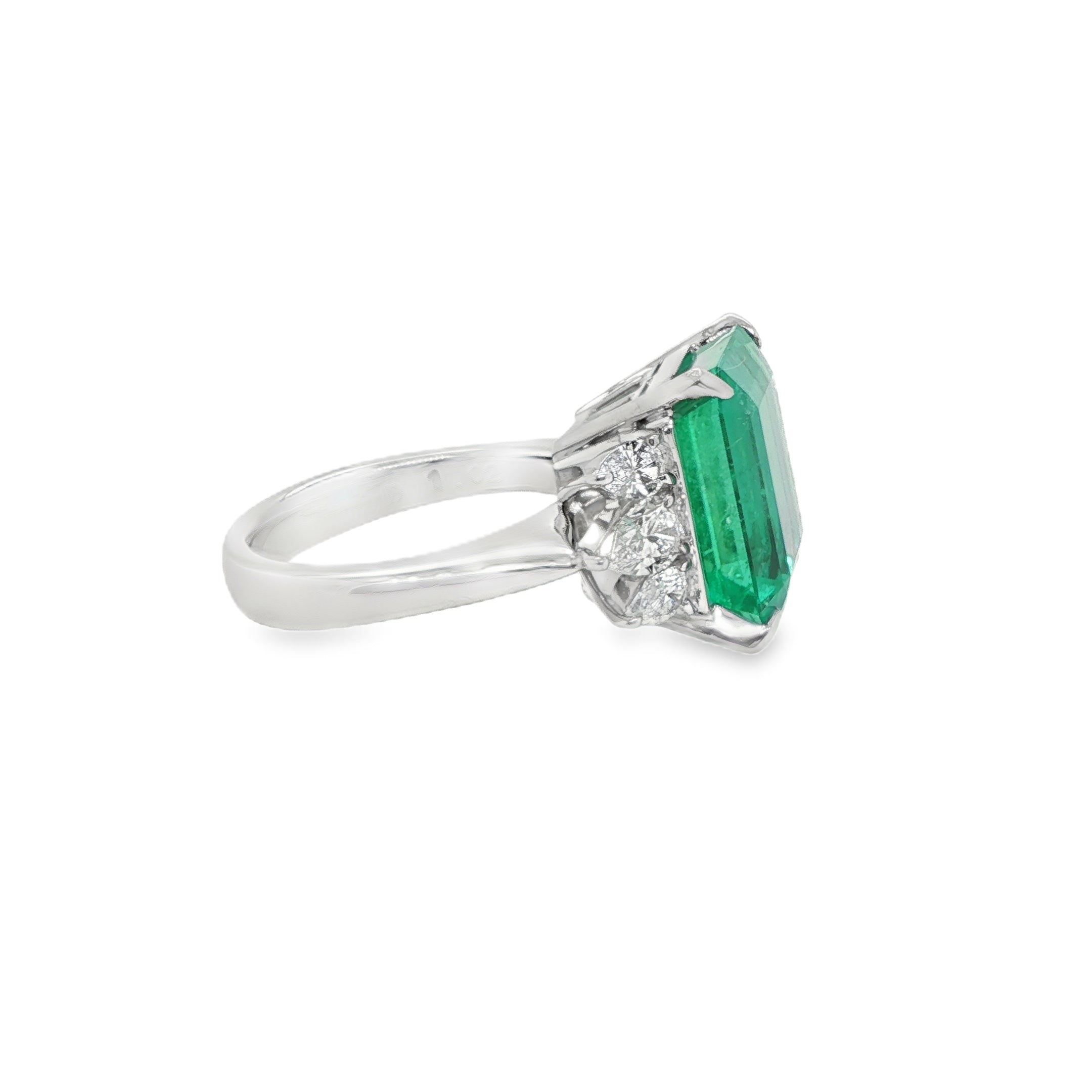 9.90ct Colombian Emerald Octagonal Ring