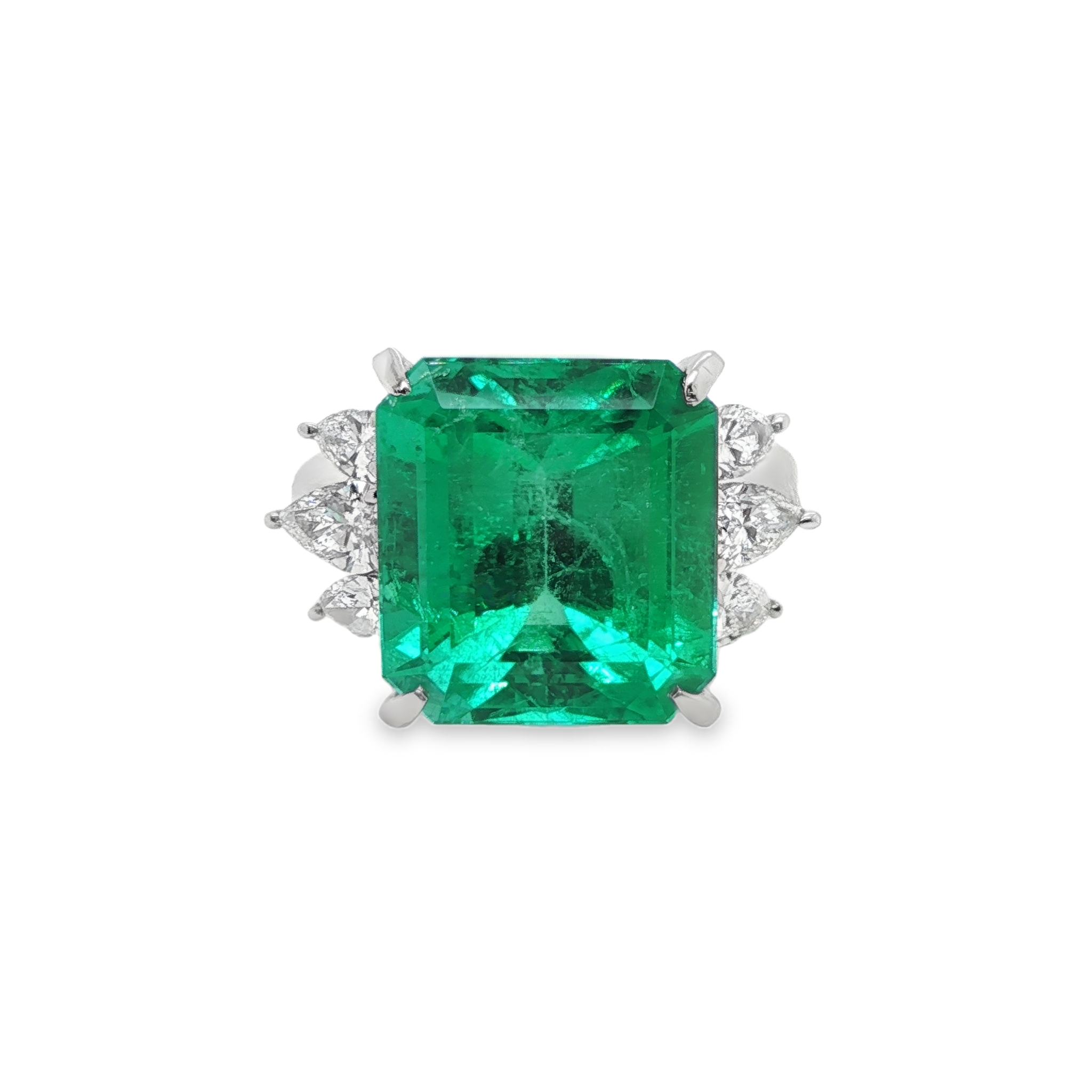 9.90ct Colombian Emerald Octagonal Ring