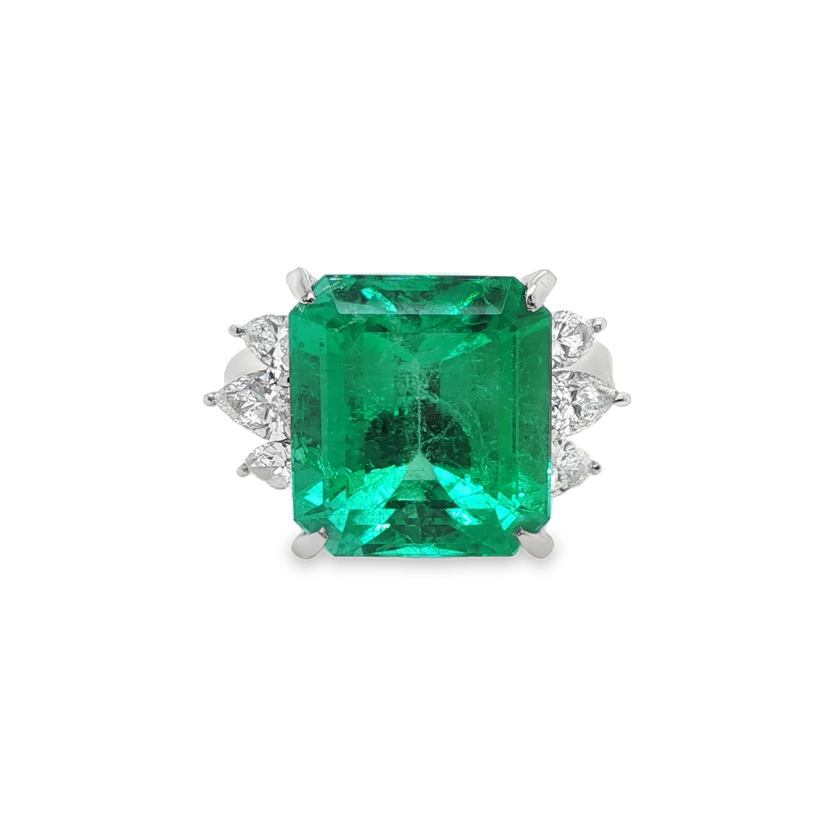 9.90ct Colombian Emerald Octagonal Ring