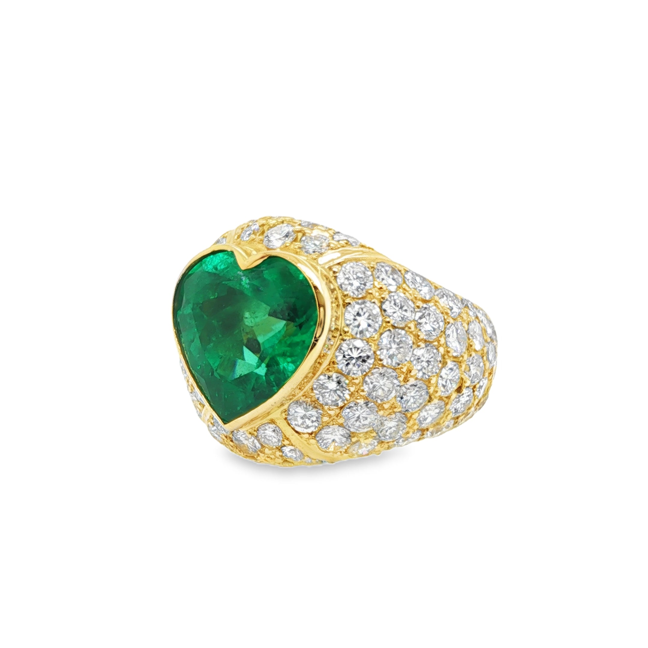4.75ct Colombian Heart-Shaped Emerald
