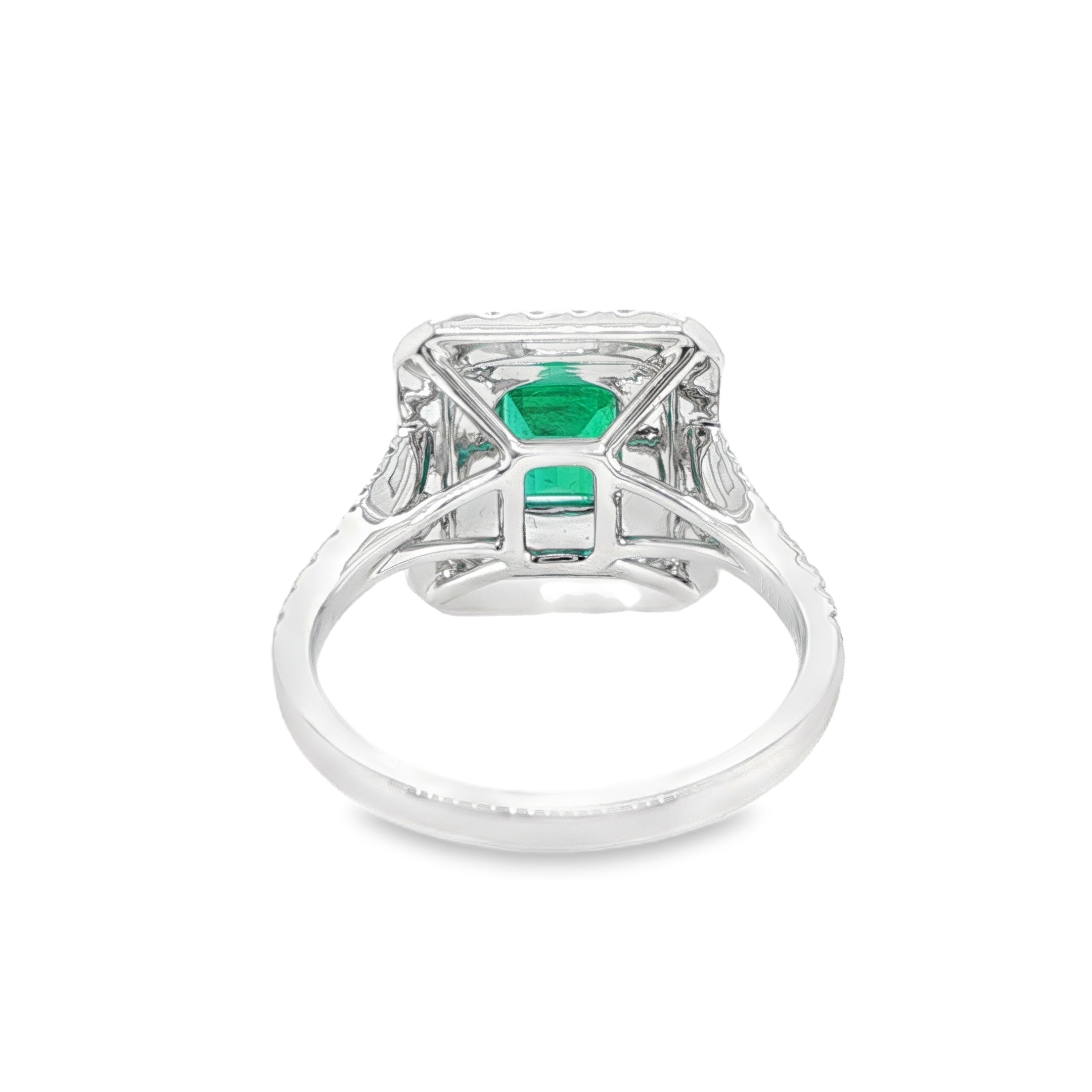 1.34ct Octagonal Muzo Colombian Emerald Ring