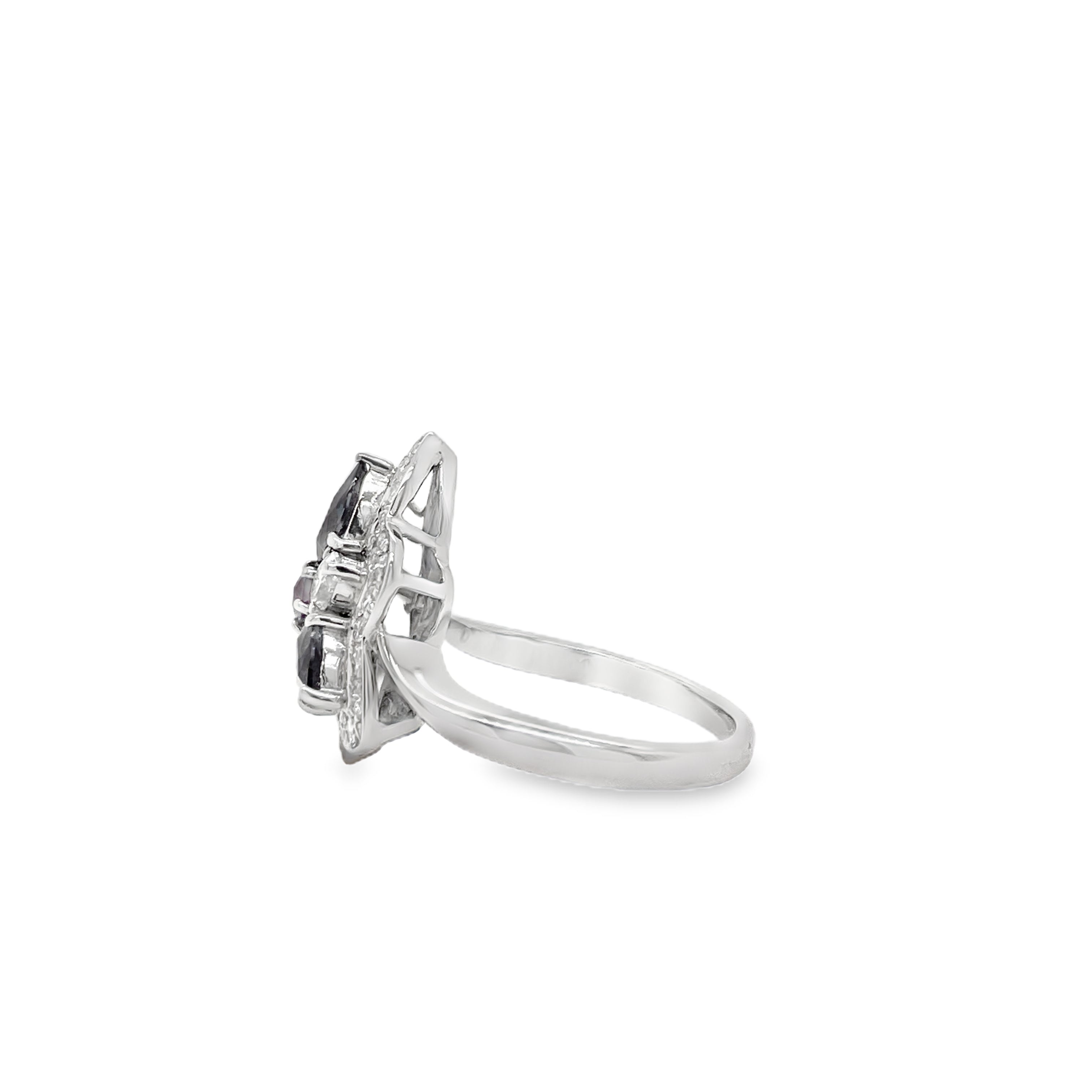 1.23ct Brazil Alexandrite & Diamond Platinum Ring