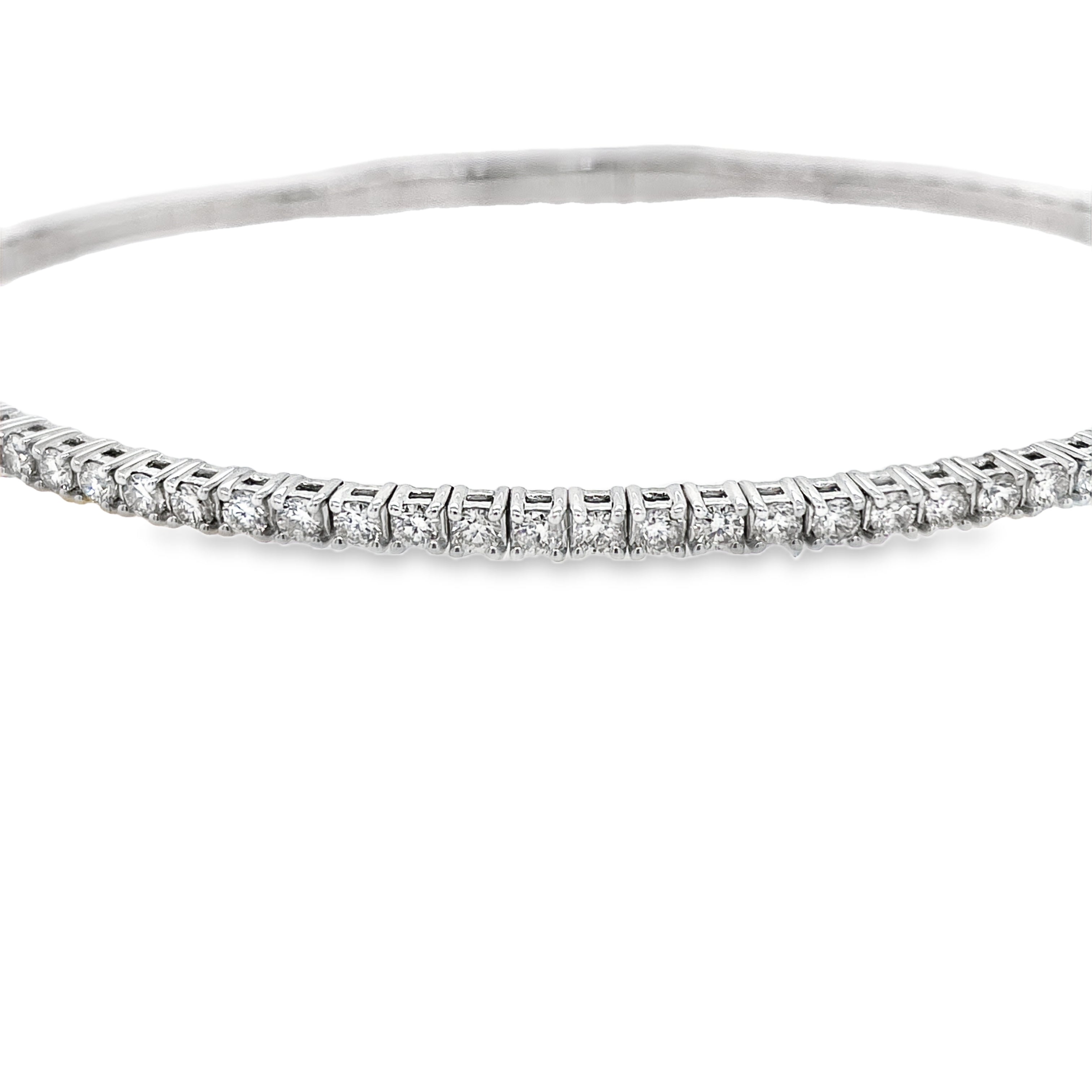 Flexible 0.90CT Diamond Bangle