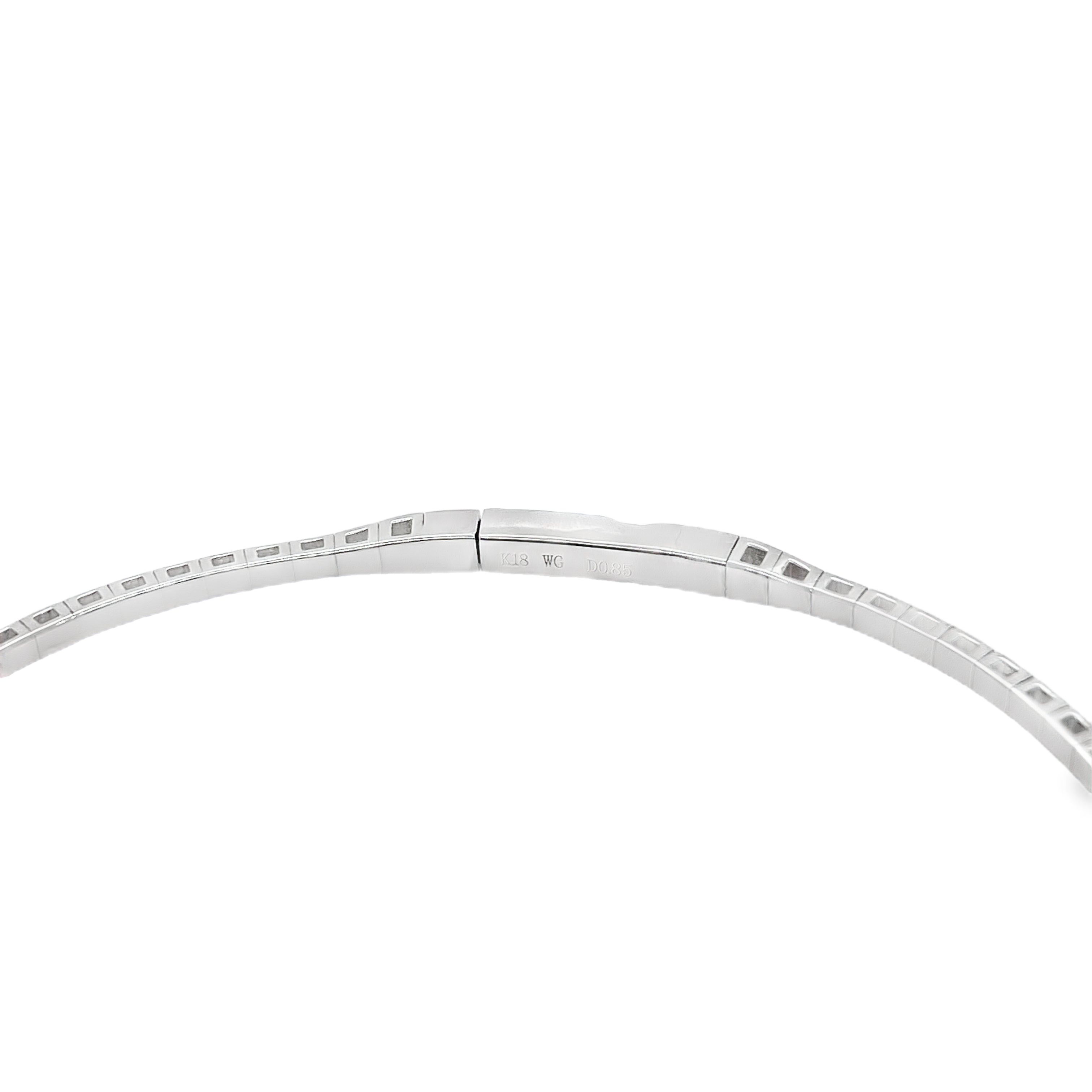 Flexible 0.90CT Diamond Bangle