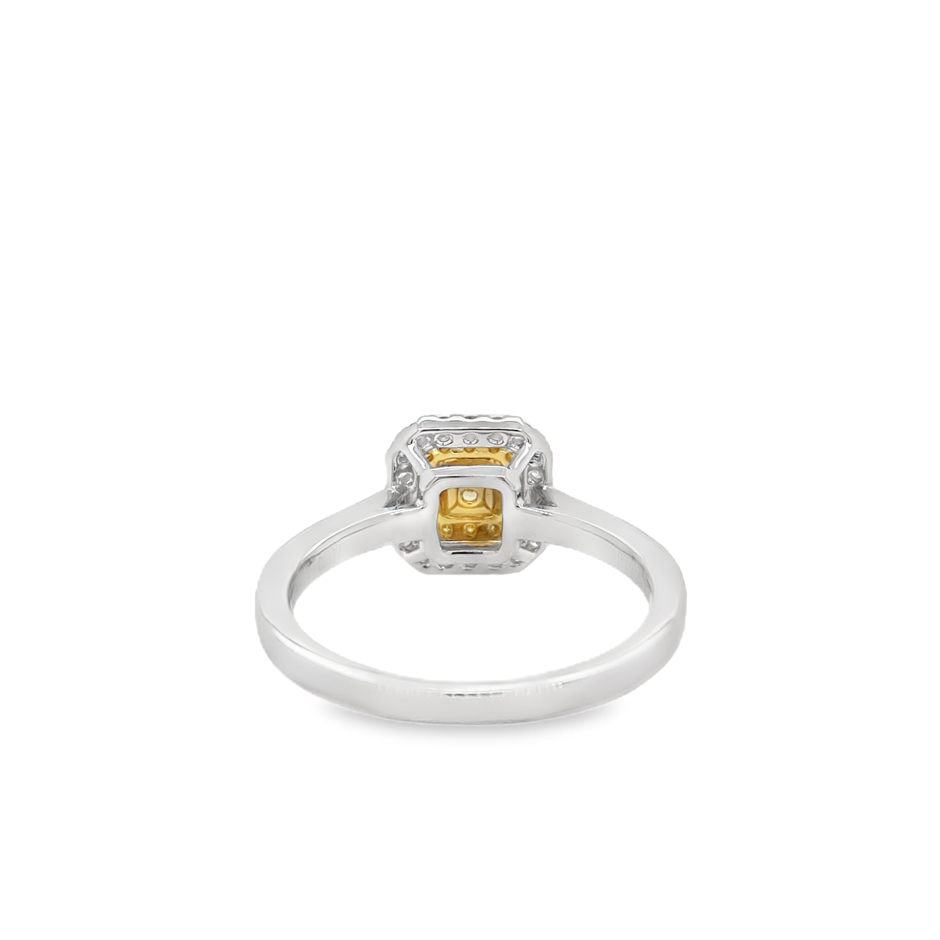 Fancy Intense Yellow Radiant Diamond Ring