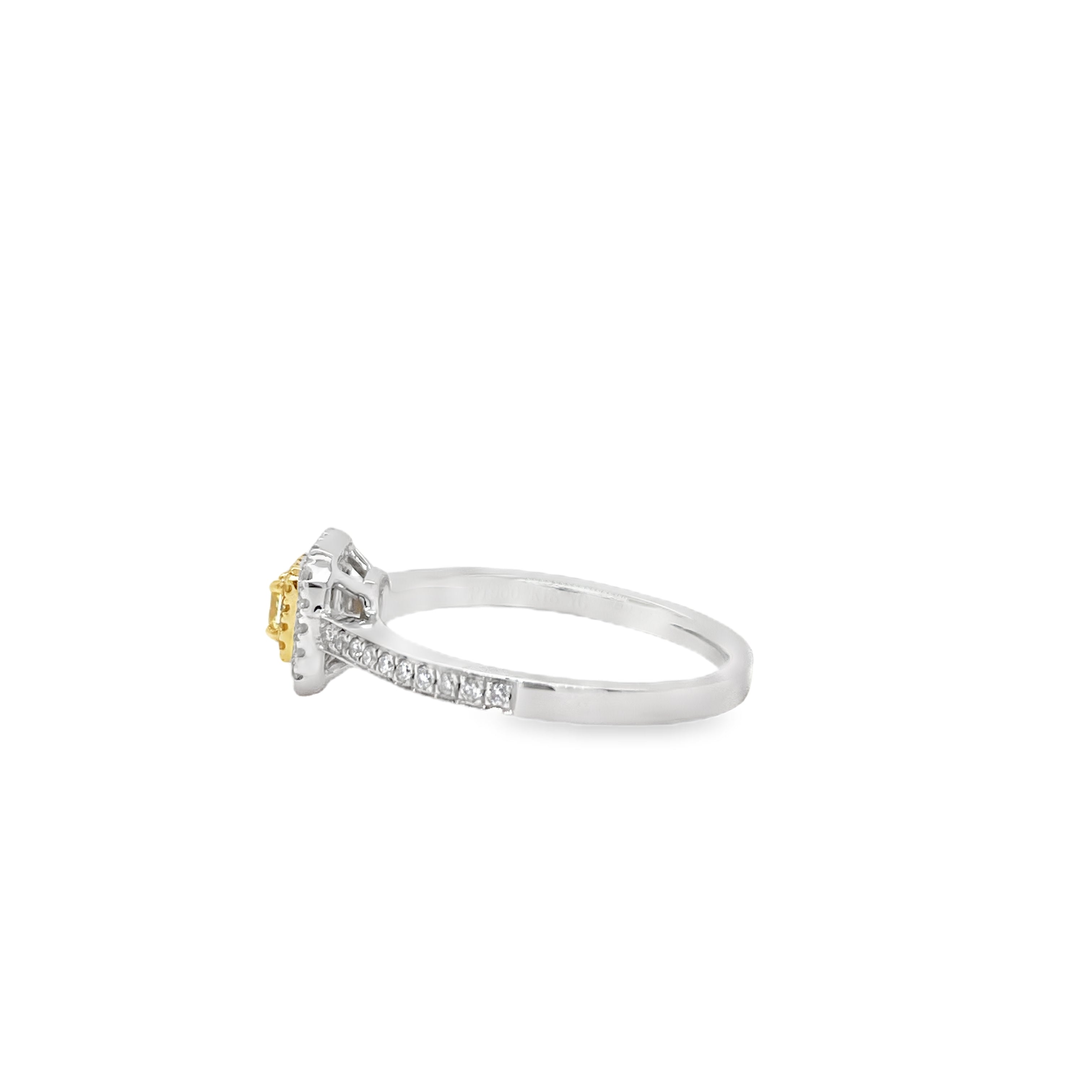 Fancy Intense Yellow Radiant Diamond Ring