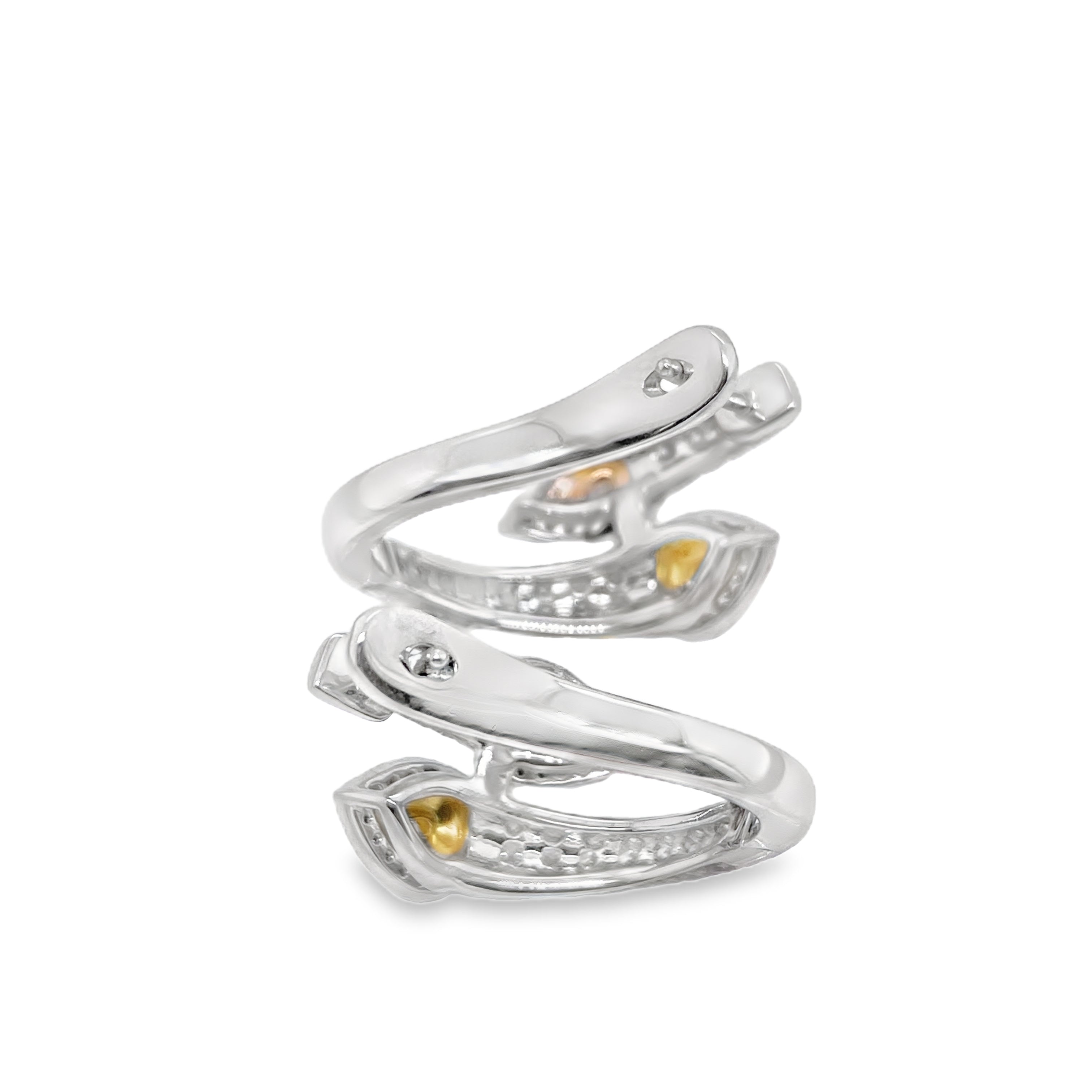 Fancy Pink & Yellow Diamond Statement Earrings