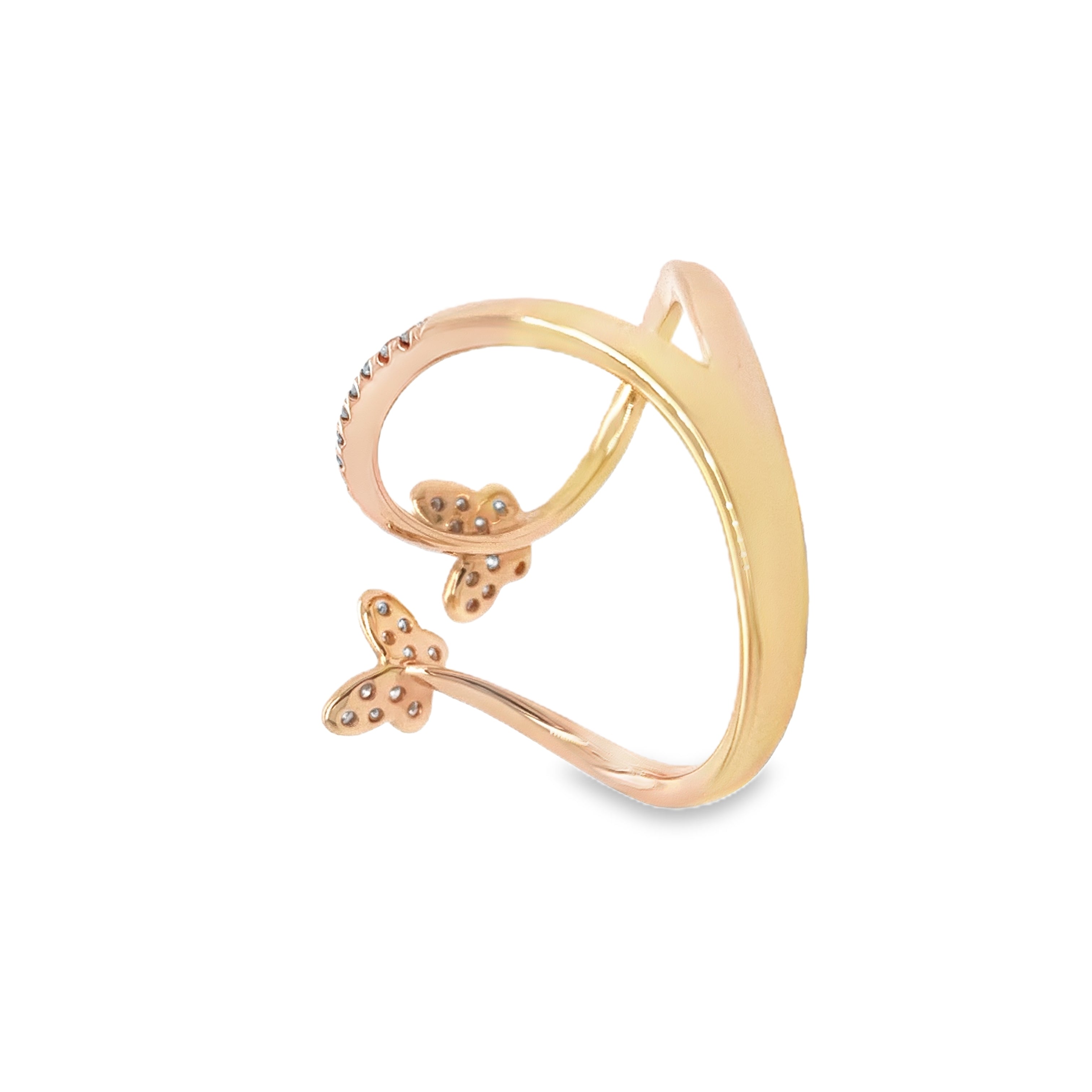 Butterfly Diamond Open Ring