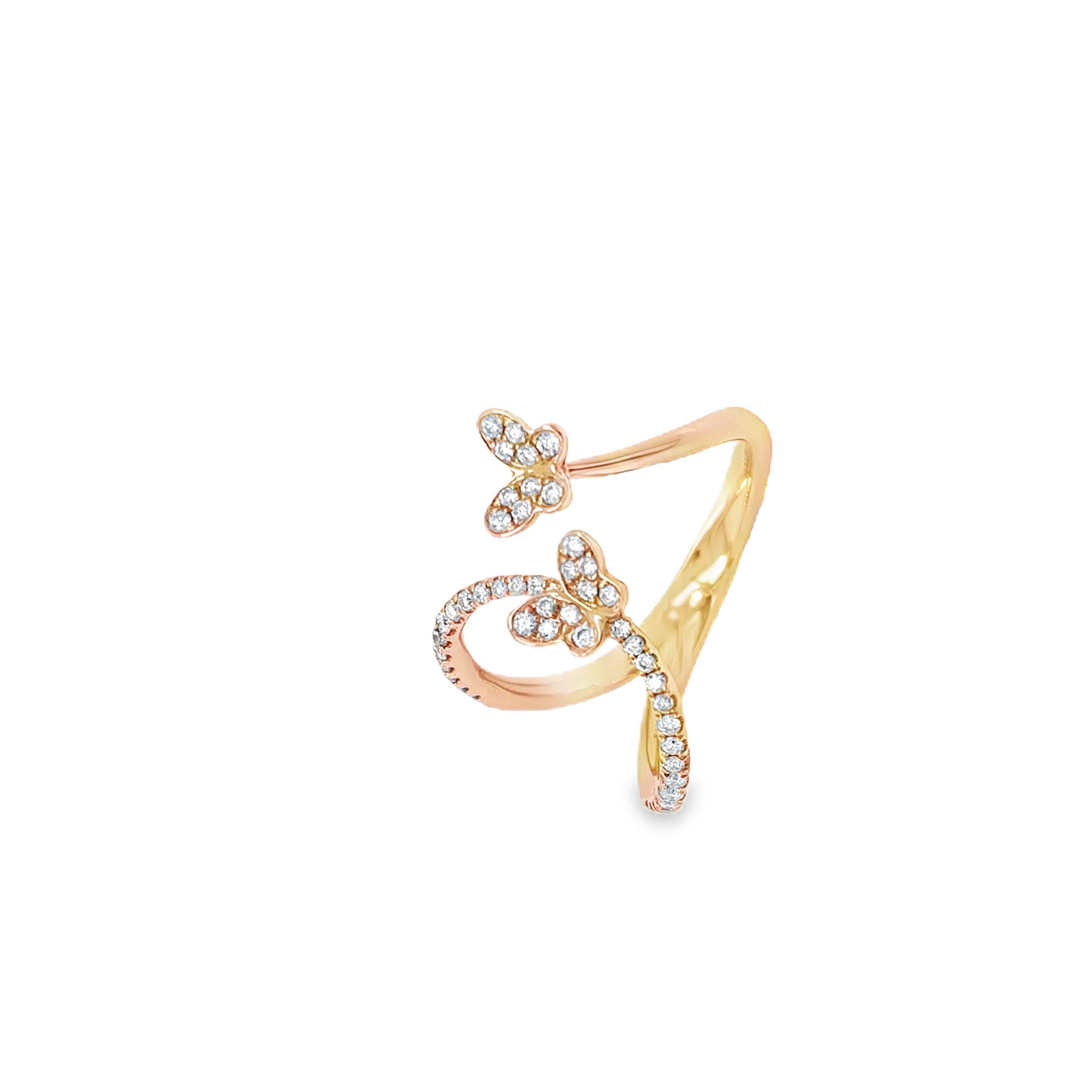 Butterfly Diamond Open Ring