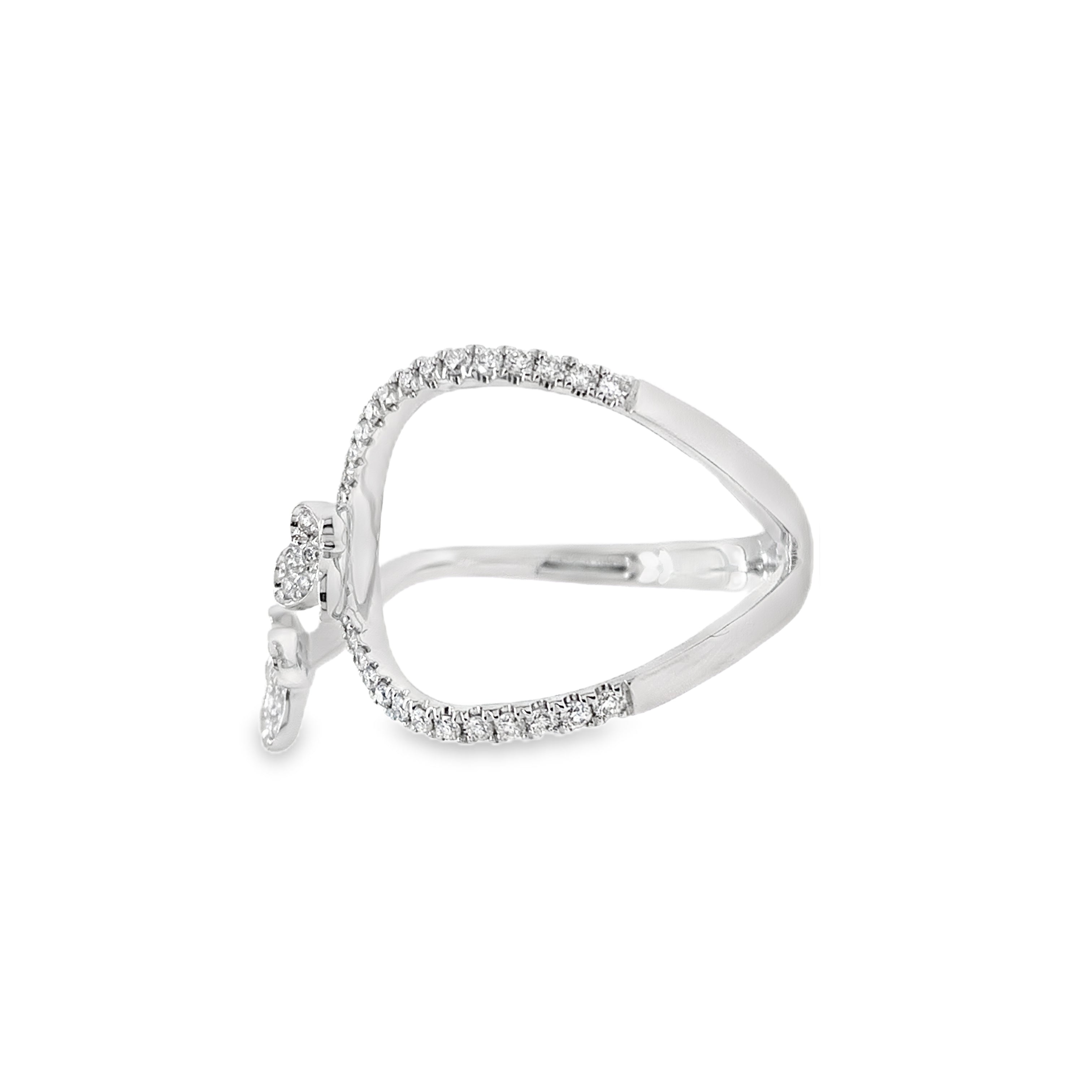Butterfly Diamond Open Ring
