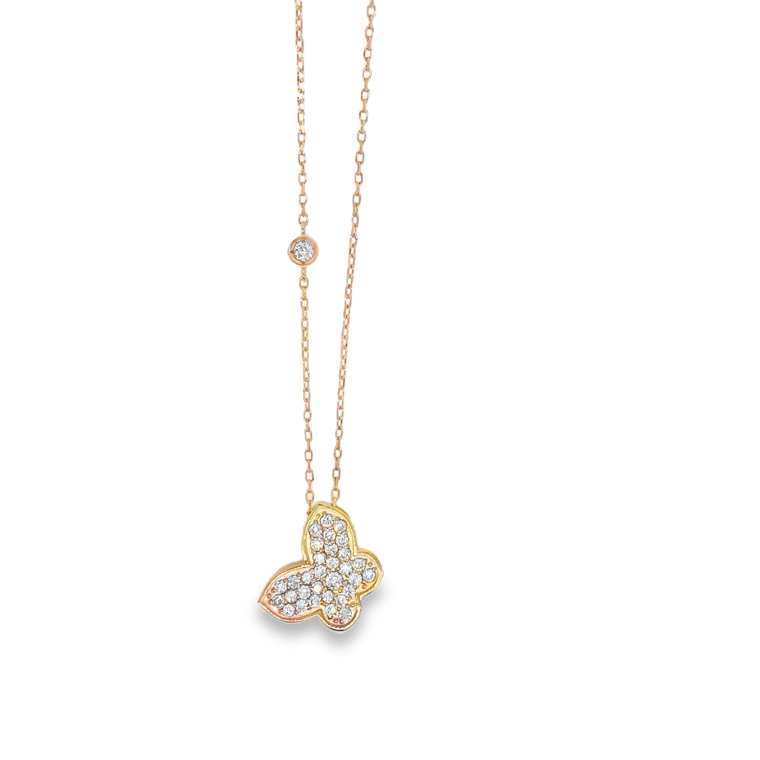 Elegant Butterfly Pendant Necklace
