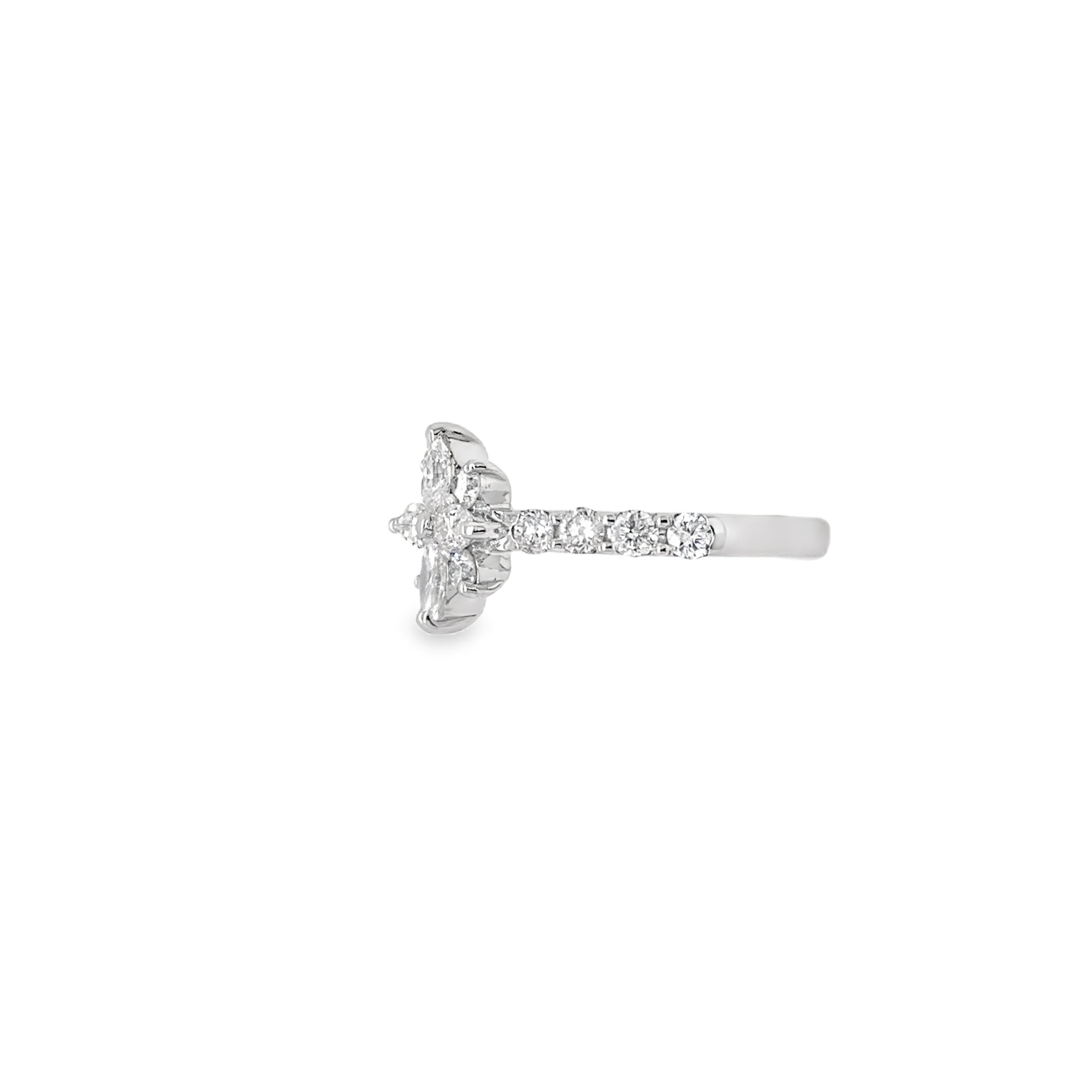 Floral Diamond Ring